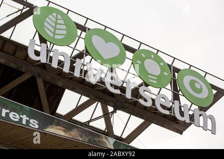 Göteborg, Suède. 2e Nov, 2019. La science publique Centre and Museum, de l'Universeum vu le logo de Göteborg. Credit : Karol Serewis SOPA/Images/ZUMA/Alamy Fil Live News Banque D'Images