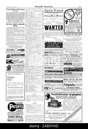 Le POINT HENRY CAREY BAIRD & CO. 810 Noix de Philadelphie Pa. U. S. A. LE PROFESSEUR TECHNIQUE MINIÈRE H. STEPHENSON SMITH Agent résident N. Z. 317 California Street San Francisco. STA-RITE Le CLEVELAND STONE CO. FALLS 60 ANS D'EXPÉRIENCE "Brevets : juments de commerce Dessins industriels Droits d'auteur &C. Aimerican scientifique VOULAIT T P O. Modèle &expérimental sur le travail et le travail expérimental. Modèle Les modèles de machines et le travail expérimental. Nouveautés & ARTICLES BREVETÉS MASON'S NEW PAT. Télégraphie PALAN WHIP LA VILLE DE NEW YORK Department of Street Contrat de nettoyage pour l'élimination finale des déchets dans les quartiers de Banque D'Images