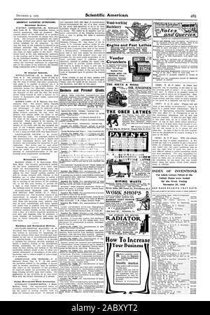 Al et la plupart d'iable. Catalogue sur le marché. Exposition américaine 1901 Exposition 1902 Cherie tonne. Médaille d'or et Diplôme Spécial Louisiane Exposition chase fourrure Saint Louis 1904 Ve. MIETZ août 128438 Mott St. New York U.S.A. L'OBER BREVETS nos tours de main livreTrade-Marks sentfree sur les brevets etc.. Les brevets obtenus par Munn il Co. recevoir gratuitement des avis dans la F. BARNES onze pouces de tour la vis de CUTTINC pied ou comme puissance et transversal com livre reste. Un moderne de haute qualité strictement Rockford Illinois rue Victoria Londres E. O. WIPINC ATELIERS DÉCHETS BARNES' MACHINES D'ALIMENTATION PIED établi Banque D'Images