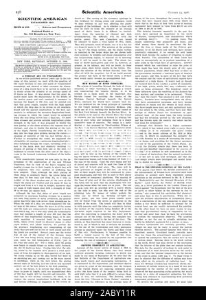 SCIENTIFIC AMERICAN A ÉTABLI 1845 MUNN 6 CO. - éditeurs et propriétaires publiés chaque semaine au n°361 Broa.dwa.y. Nouveau Yori., 1906-10-13 Banque D'Images