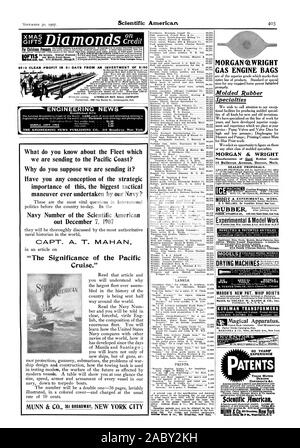 Cadeaux Cadeaux sans pouvoir modifier la dépense de l'argent prête beaucoup d'un petit paiement en espèces et je vous ENGINEERING NEWS créé 1674 la revue Engineering News PUBLISHING CO. 214 Broadway. New York Que savez-vous de la flotte qui nous envoient à la côte du Pacifique ? Pourquoi pensez-vous que nous sommes l'envoyer ? Avez-vous une idée de l'importance stratégique de cette manœuvre tactique la plus importante jamais entreprise par la Marine canadienne ? Numéro de la marine américaine scientifique out le 7 décembre 1907, le capt. A. T. Mahan 'l'importance de la région du Pacifique Croisière.' s'imprime. MORGAN O. WRIGHT MOTEUR À GAZ en caoutchouc moulé SACS Banque D'Images