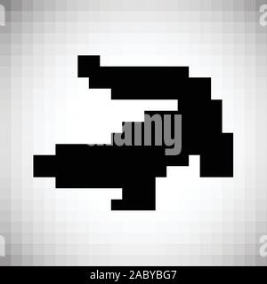 Crocodile colorés réalisés par des lignes, vector illustration Illustration de Vecteur