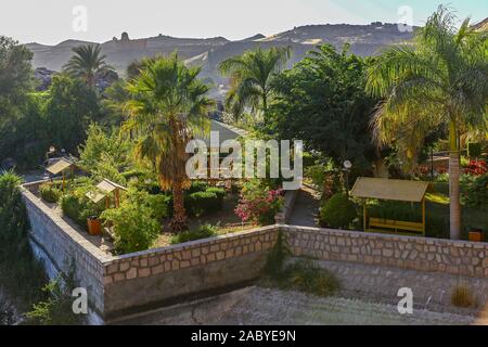 Le Jardin botanique d'Assouan, Assouan, Egypte, Afrique du Sud Banque D'Images