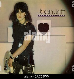 Mauvaise réputation Joan Jett - couverture de l'album vinyle vintage Banque D'Images