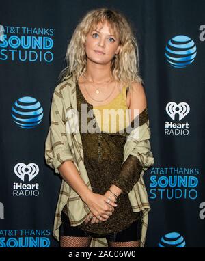 BALA Cynwyd, PA, USA - 09 octobre 2019 - British Singer-Songwriter Visites LION 'S Performance Theatre Radio 145,5 millions aujourd'hui. Banque D'Images