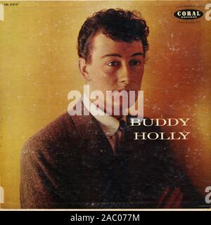 Buddy Holly - couverture de l'album vinyle vintage Banque D'Images