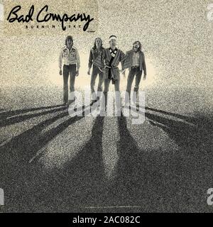 Bad Company - couverture de l'album vinyle vintage Banque D'Images