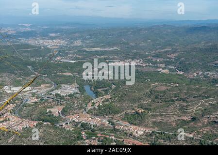 Antenne panoramique Vista Montserrat près de Barcelone en Catalogne Banque D'Images