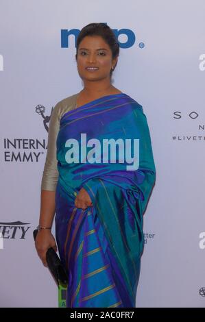 NEW YORK, NY - 25 novembre : Sadhana Subramaniam assiste à la 2019 International Emmy Awards à New York Hilton le 25 novembre 2019 à New York. Banque D'Images