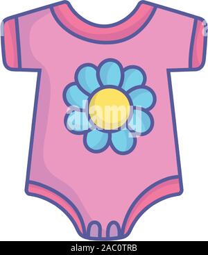 Body Rose Carte Douche De Bebe Vetements Image Vectorielle Stock Alamy