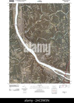 Carte TOPO USGS Alaska PA Ambridge 20100601 Restauration TM Banque D'Images
