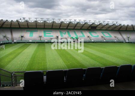 L'allemand Becker Stadium Temuco, Chili Banque D'Images