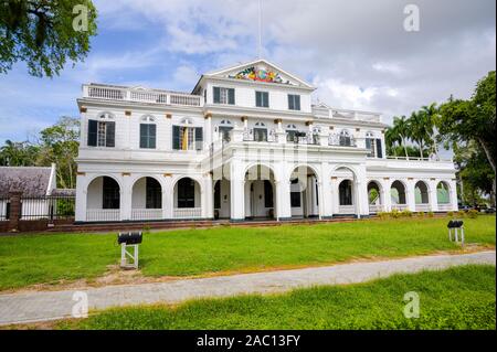 Suriname Palais présidentiel sur Onafhankelijkheidsplein à Paramaribo, capitale de la plus petite nation d'Amérique du Sud Banque D'Images