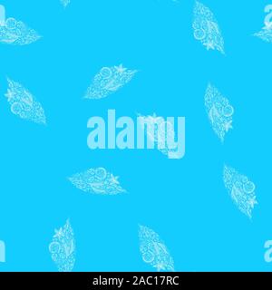 Vecteur transparente motif floral tropical isolé sur fond blanc. Surface design dessiné à la main avec des fleurs tropicales. Seamless texture peut être utilisé fo Illustration de Vecteur