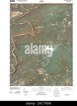 Carte TOPO USGS Alaska PA Christmans 20100630 Restauration TM Banque D'Images