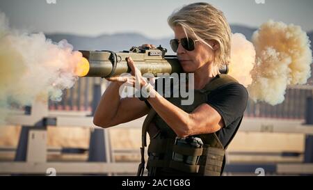 LINDA HAMILTON dans Terminator : sombre destin (2019), réalisé par Tim Miller. Credit : PARAMOUNT PICTURES / Album Banque D'Images