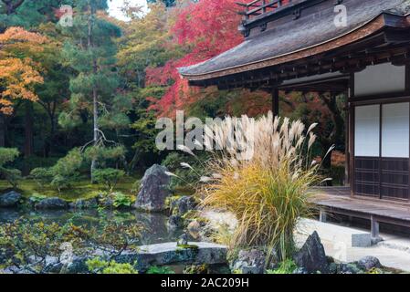 Un détail de Ginkaku-ji à Kyoto, au Japon, le jardin Banque D'Images