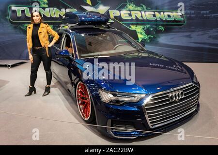 Essen, Allemagne. 29 novembre 2019. L'écoute Audi. Journée d'aperçu à l'Essen Motor Show 2019. Le salon se déroule du 30. Novembre au 8. Décembre et s'attend à attact plus de 300 000 visiteurs. Banque D'Images