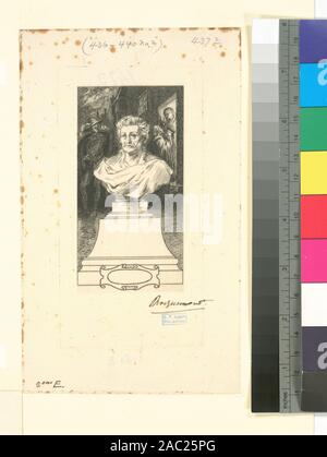 Frontispice pour oeuvres de Mathurin Régnier l'admission est accordée par l'application à l'Office de Tourisme de collections spéciales. Fait partie d'impressions par Félix Bracquemond en Samuel Putnam Avery Collection. Holdings contrôlés à l'exemplaire de Henri Ainhoa Village classée les graveurs du XIXe siècle, c. 3. Les illustrations, les vignettes, les pages de titre et frontispieces pour des œuvres de différents auteurs, dont Charles Asselineau, Theodore de Banville, Charles Baudelaire, Philippe Burty, Philarète Chasles, Champfleury, Francois Coppee, Giuseppe Garibaldi, Théophile Gautier, Albert Glatigny, Jean de La Fontaine, Catulle Banque D'Images