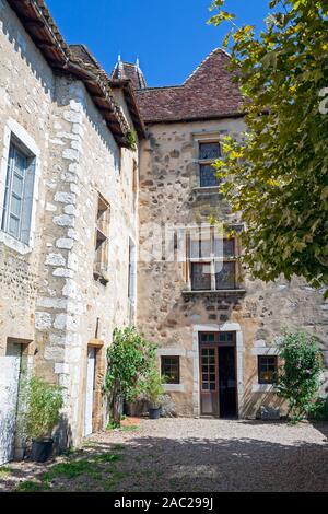 L'Europe, la France, l'Nouvelle-Aquitaine, Orthez, entrée au Musée Jeanne d'Albret (Musée de l'histoire de protestantisme béarnais) Banque D'Images