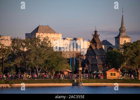 Orlando, Floride . 18 novembre, 2019. La Norvège Pavilion at Epcot Banque D'Images