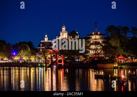Orlando, Floride . 18 novembre, 2019. L'American à Epcot Banque D'Images