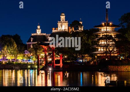Orlando, Floride . 18 novembre, 2019. L'American à Epcot Banque D'Images