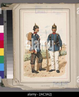 Soldat de l'Allemagne, l'Allemagne 1871-1909, 1871-1909 ; l'Allemagne, 1871-1909 Banque D'Images