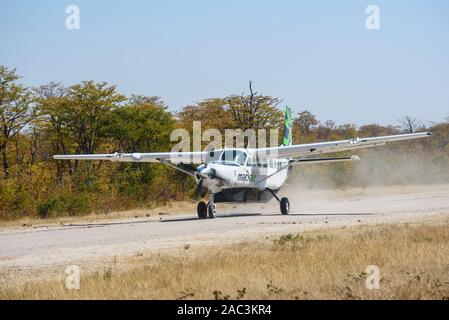 Vols aériens Mack à travers le Delta d'Okavango, au Botswana Banque D'Images