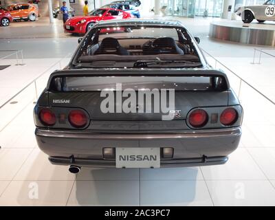 YOKOHAMA, Japon - Juillet 2nd, 2019 : 1989 Nissan Skyline GT-R, affichée à l'Nissan Global Galerie siège à Yokohama, Kanagawa. Banque D'Images