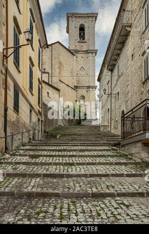 Raccourcissement d'Agnone, Molise Banque D'Images