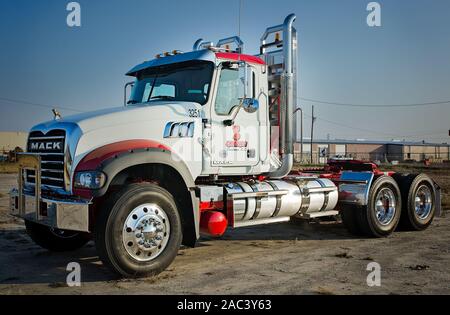 Un 2017 Mack Granite est photographié à Shealy Centre du camion, le 16 novembre 2016, à Columbia, en Caroline du Sud. Banque D'Images