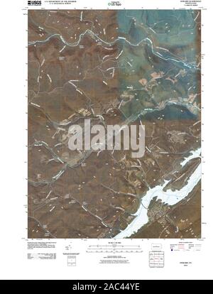 Carte TOPO USGS Alaska PA Howard 20100615 Restauration TM Banque D'Images