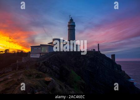 Le phare de Cabo Mayor. Santander, Espagne Banque D'Images