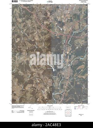 Carte TOPO USGS Alaska PA Indiana 20100601 Restauration TM Banque D'Images