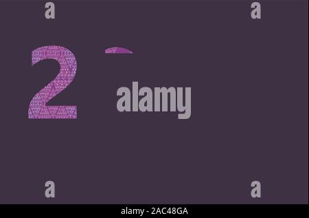 Heureux Nouvel an 2020 Carte de Noël avec masque . Joyeux Noël bannière dans un style moderne et épuré avec texte plat Illustration de Vecteur