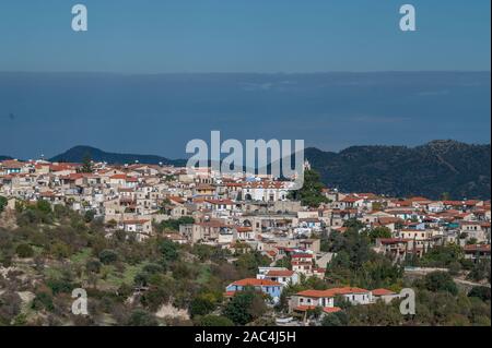 Pano Lefkara, Larnaka, Chypre Banque D'Images
