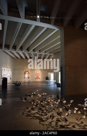 Intérieur de MUSAC, Leon, Espagne. Par Mansilla y Tuñon Arquitectos. Banque D'Images