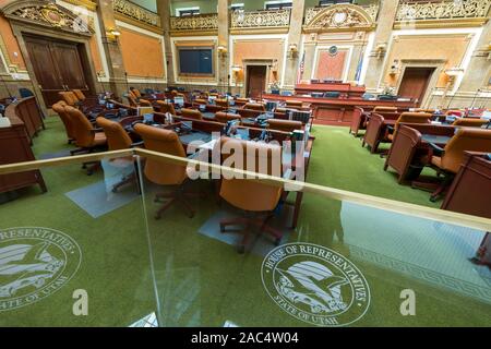 SALT LAKE CITY, Utah - 15 août 2013 : La Chambre des représentants Sénat avec son joint dans la capitale de l'Etat Banque D'Images