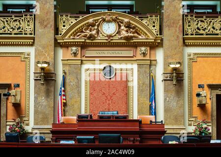 SALT LAKE CITY, Utah - 15 août 2013 : La Tribune de la Chambre des représentants à la Chambre du State Capitol Banque D'Images