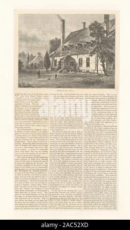 Gunston Hall EM3851 gravé par Norr CoGunston Hall. Banque D'Images