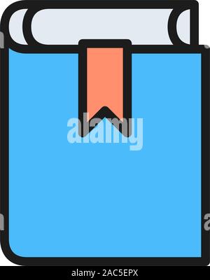 Livre, code administratif, pénal constitution télévision icône couleur. Illustration de Vecteur