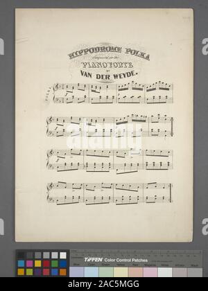 Hippodrome polka Date de publication à partir de Citation Weitenkampf/Référence : Eno 319 partitions. MissingHippodrome couverture polka Banque D'Images