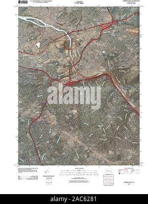Carte TOPO USGS Alaska PA Norristown 20100630 Restauration TM Banque D'Images