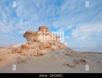 Fort dans le désert, Village Zikreet mystère, Banque D'Images