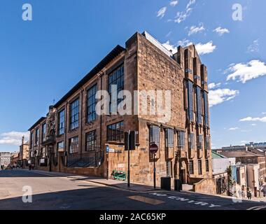 La Glasgow School of Art à Renfrew Street Glasgow Ecosse conçu par Charles Rennie Mackintosh Banque D'Images