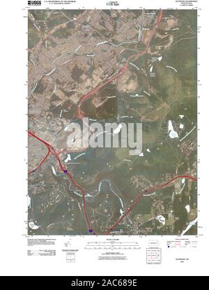 Carte TOPO USGS Alaska PA Olyphant 20100610 Restauration TM Banque D'Images