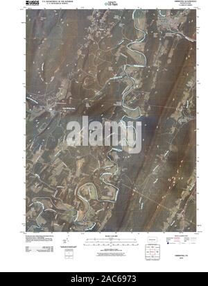 Carte TOPO USGS Alaska PA Orbisonia 20100611 Restauration TM Banque D'Images