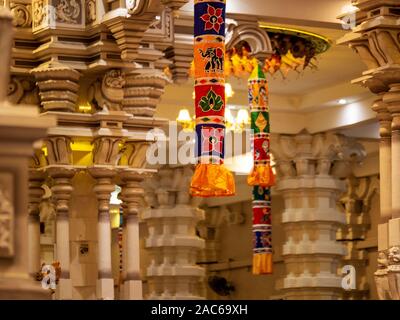 La Malaisie ,Temple Balathandayuthapani-Oct. 2019:signes Spritual temple Banque D'Images