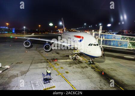 Avion Airbus   de British Airways Banque D'Images